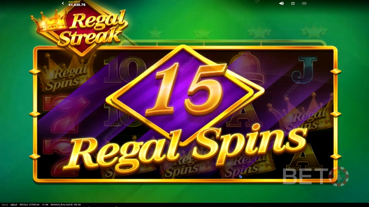 Regal Streak এর বিশেষ রাজত্ব স্পিন