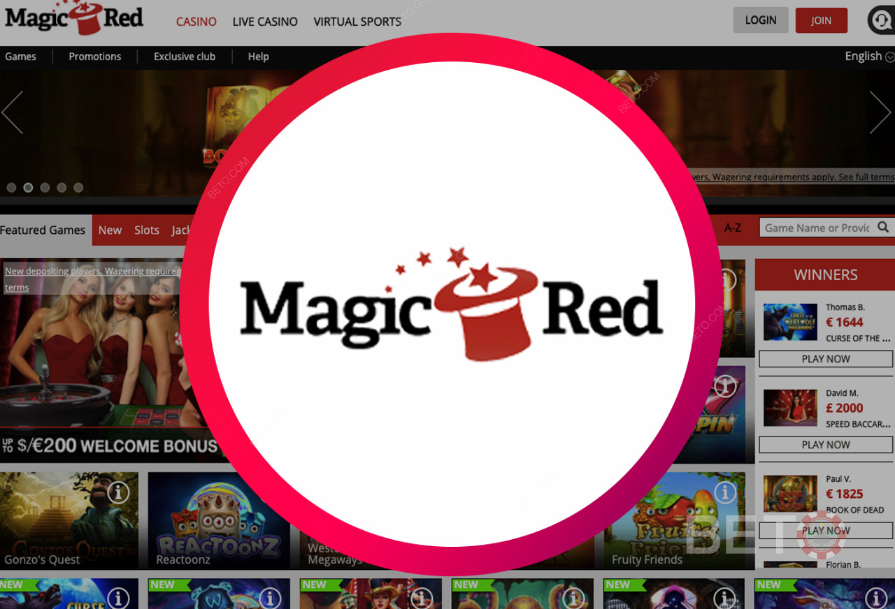 Magic Red অনলাইন ক্যাসিনো - একটি ব্যবহারকারী-বান্ধব ওয়েবসাইট