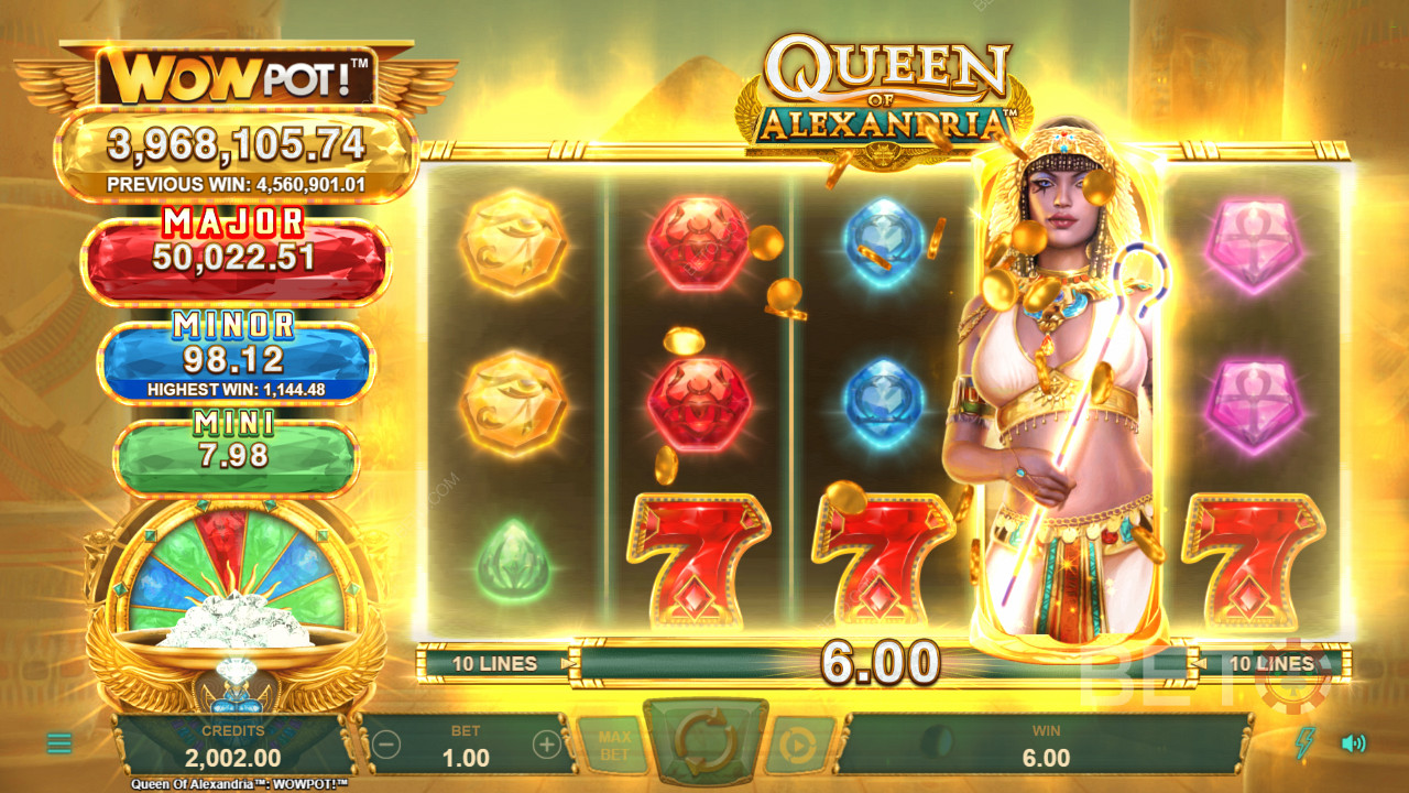 Neon Valley Studios Queen of Alexandria WowPot একটি দুর্দান্ত ফ্যান্টাসি স্লট