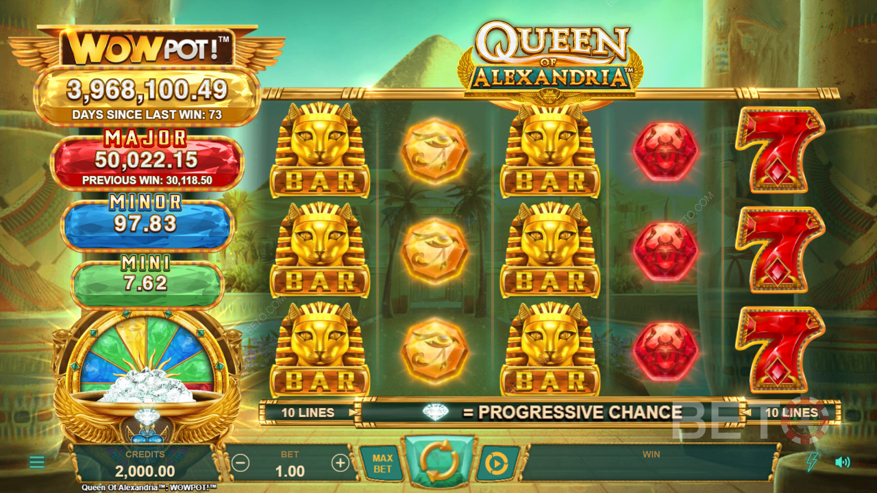 Queen of Alexandria WowPot ফ্রি খেলুন