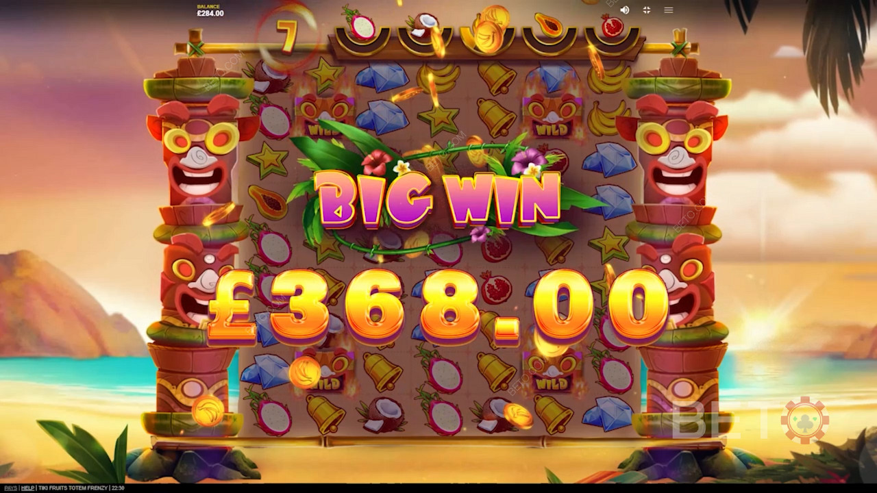 Tiki Fruits Totem Frenzy স্লটে স্টিকি টিকি মাস্ক প্রতীকের মাধ্যমে বিশাল জয় উপভোগ করুন