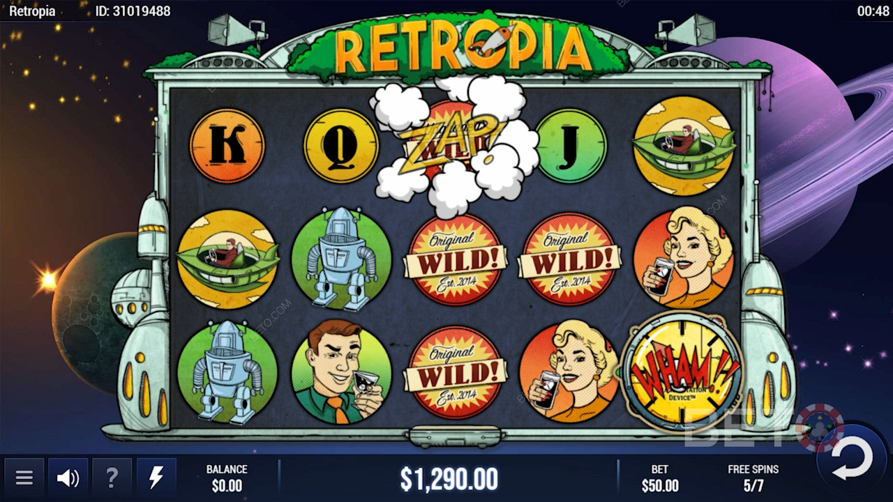 ভবিষ্যত Retropia অনলাইন স্লট উপভোগ করুন