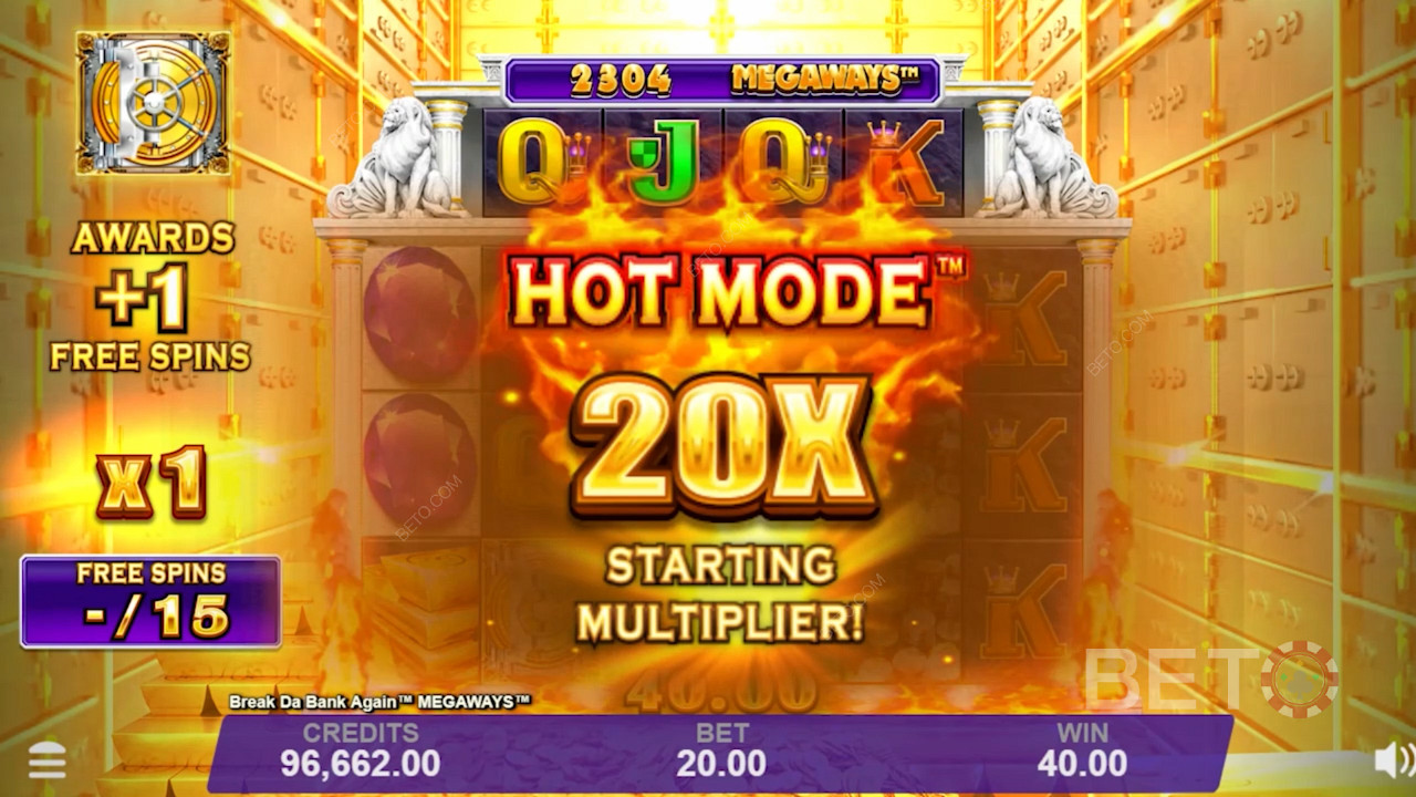 Break Da Bank Again Megaways বিশেষ রাউন্ড - হট মোড