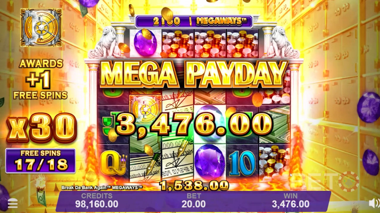 Break Da Bank Again Megaways খুব উদার মেগা পেডে