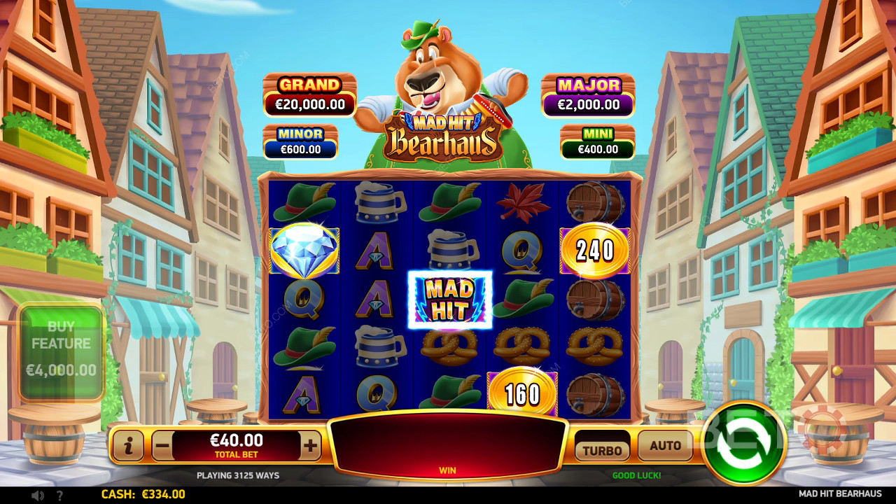 BETO স্লট দ্বারা Mad Hit Bearhaus পর্যালোচনা