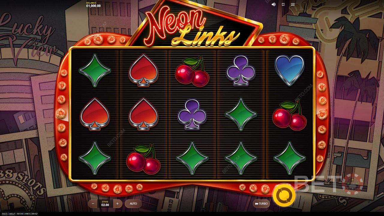 Neon Links ক্লাসিক 5x3 গেমিং গ্রিড
