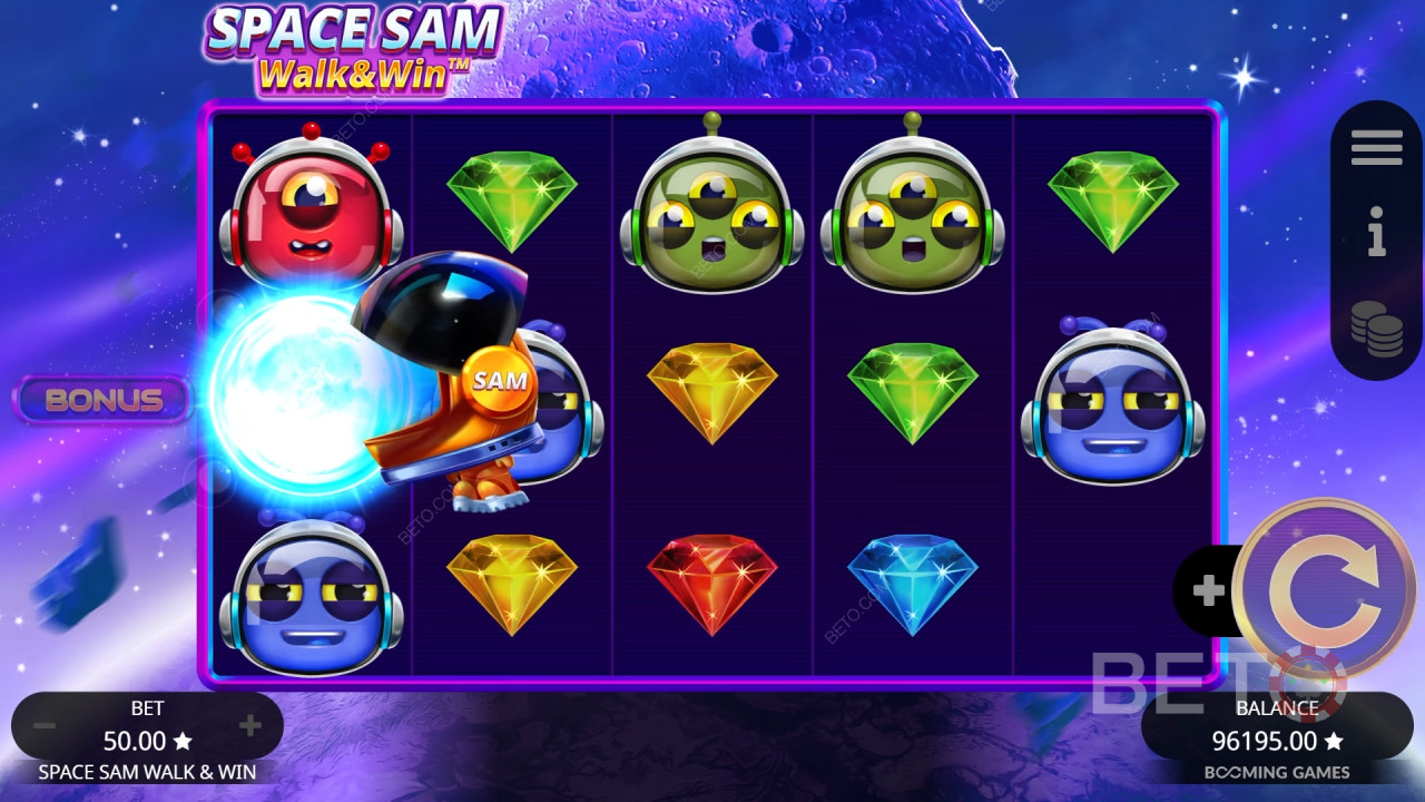 Space Sam Walk and Win ফ্রি খেলুন