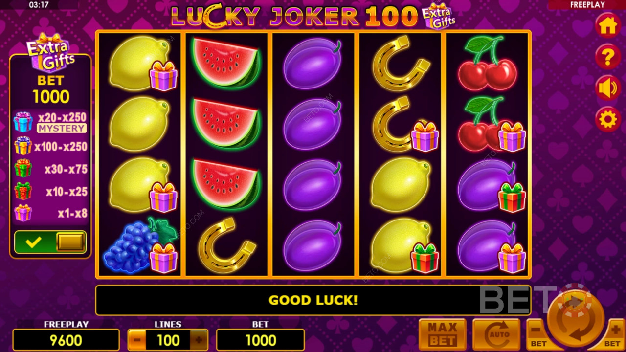 Lucky Joker 100 Extra Gifts ফ্রি খেলুন
