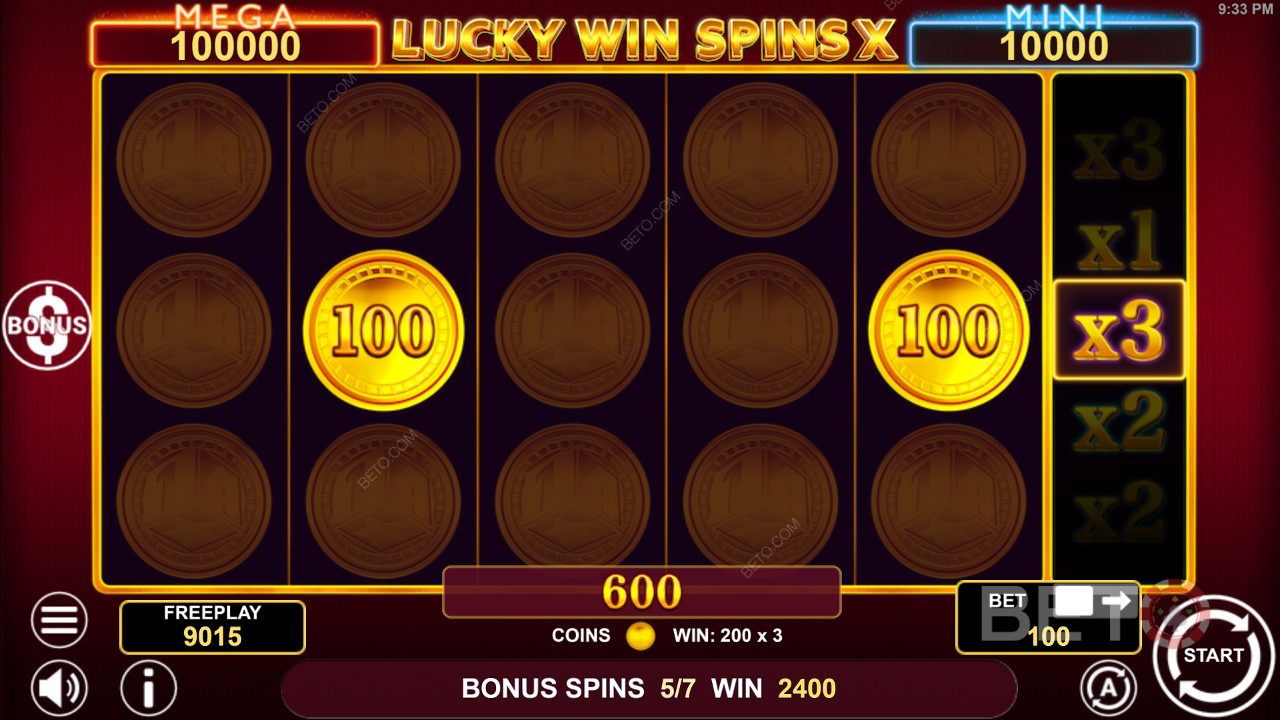 কিভাবে 1spin4win এর Lucky Win Spins X খেলবেন