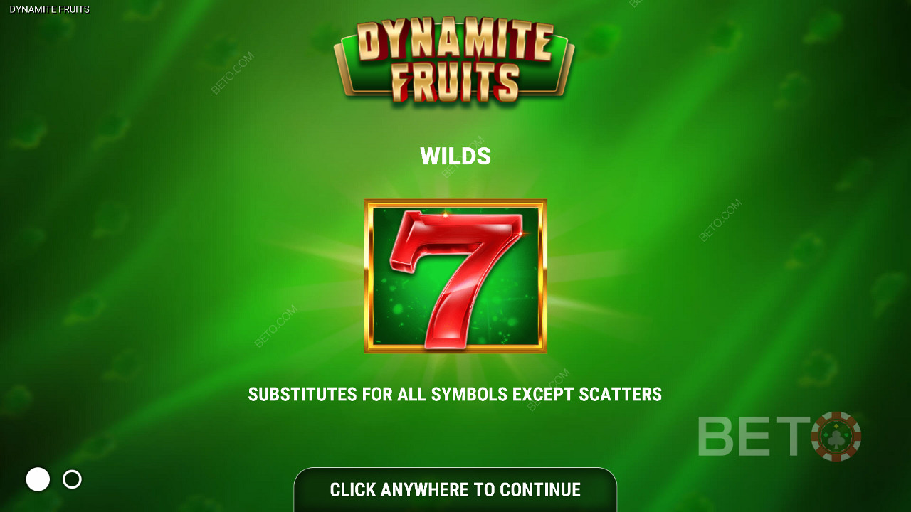 Dynamite Fruits স্লট - বন্য প্রতীক - লাল সাত