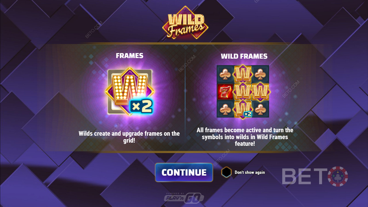 Wild Frames চালু করা এবং বোনাস বৈশিষ্ট্য সম্পর্কে তথ্য