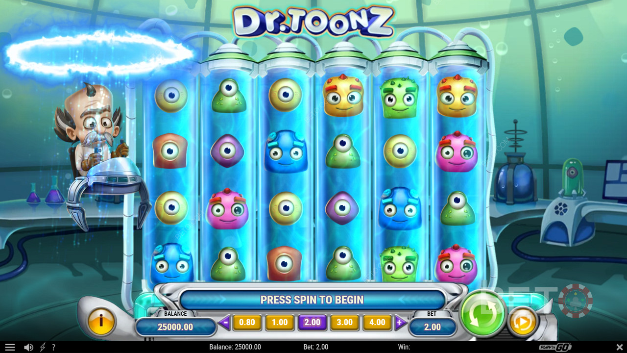Dr Toonz অনলাইন স্লটে Reactoonz এর স্রষ্টার সাথে দেখা করুন