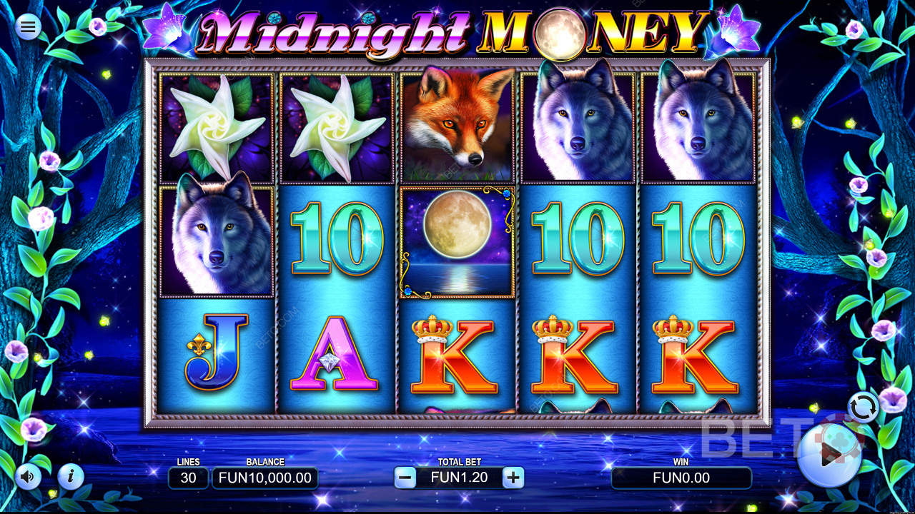 Midnight Money এর নীল রঙের স্কিম