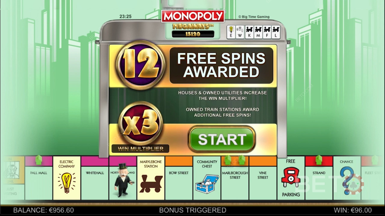 Monopoly Megaways ফ্রি স্পিন বৈশিষ্ট্য এবং অন্যান্য বুস্টার
