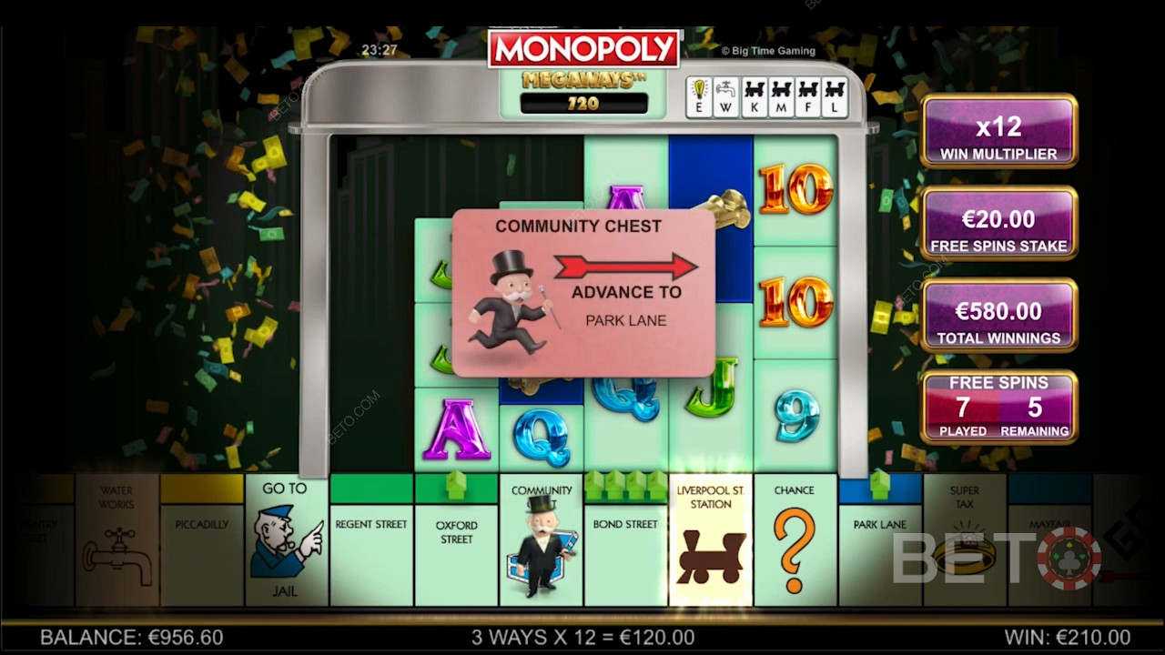 Monopoly Megaways থিম-অনুপ্রাণিত বোনাস বৈশিষ্ট্য