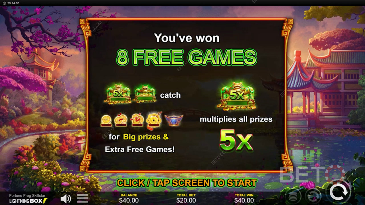 Fortune Frog Skillstar স্লট গেমের সাথে বিগ জিতুন - আপনার বাজির মূল্য 4,672x এর সর্বোচ্চ জয়