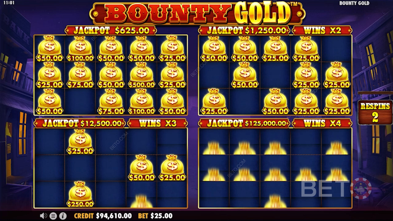 Bounty Gold বিশেষ মানি রি-স্পিন বোনাস