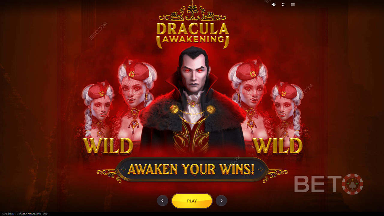 Dracula Awakening অনলাইন স্লটে ড্রাকুলার শক্তির অভিজ্ঞতা নিন