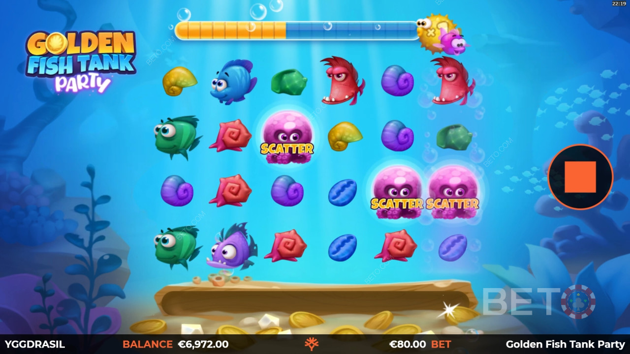BETO স্লটস কর্তৃক Golden Fish Tank পার্টি পর্যালোচনা