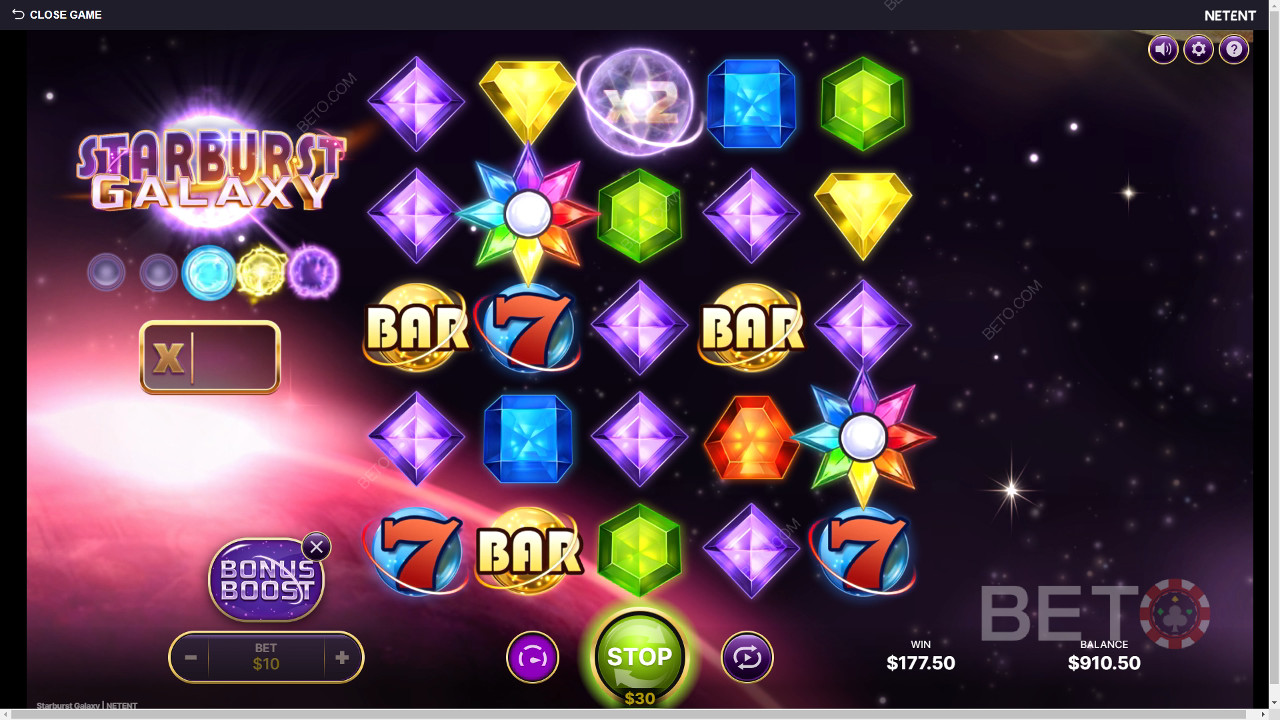 BETO স্লটসের Starburst গ্যালাক্সি পর্যালোচনা