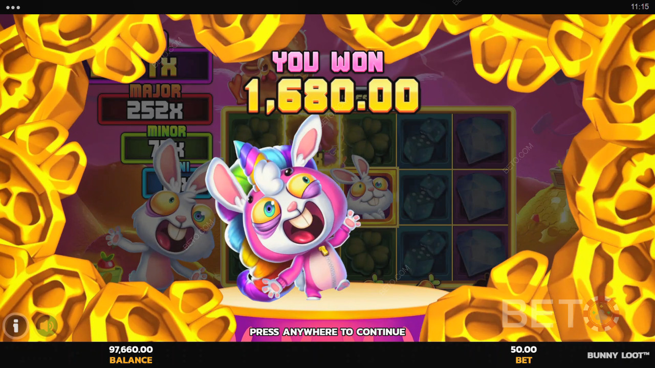 Bunny Loot অনলাইন স্লটে আপনার বাজি ধরে ৫,০০০ গুণ জিতুন!