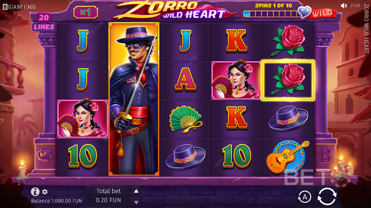 Zorro Wild Heart ফ্রি খেলুন