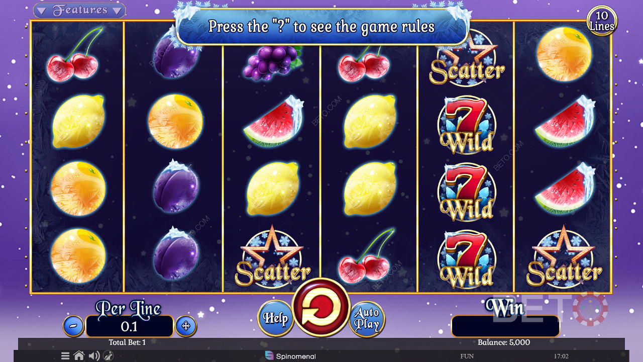 Fruits On Ice Collection 10 Lines ফ্রি খেলুন