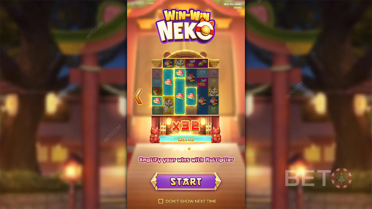 ৫,০০০ গুণ জিতুন! Win Win Neko অনলাইন স্লটে আপনার বাজি!