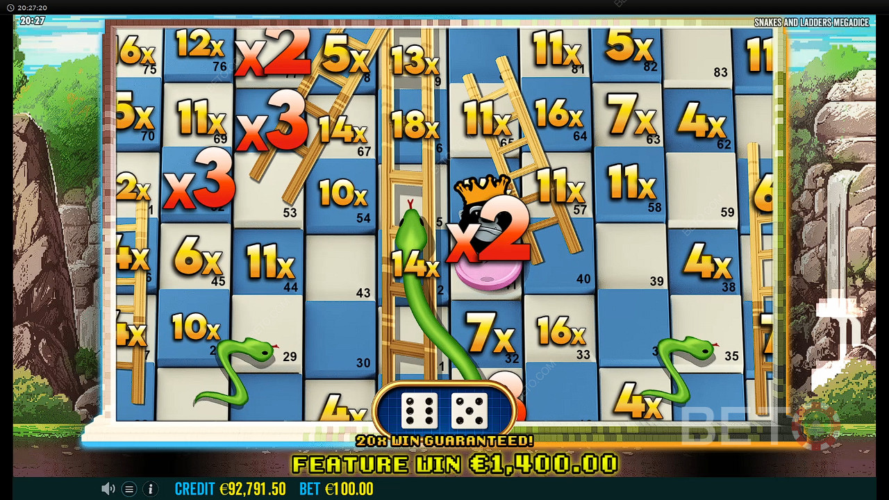 Snake and Ladders Megadice Free Spins এ বড় জয়