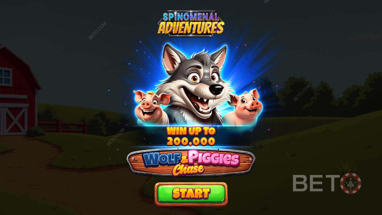 Wolf & Piggies Chase ভিডিও স্লটে আপনার বাজির ২০০০ গুণ জিতুন!