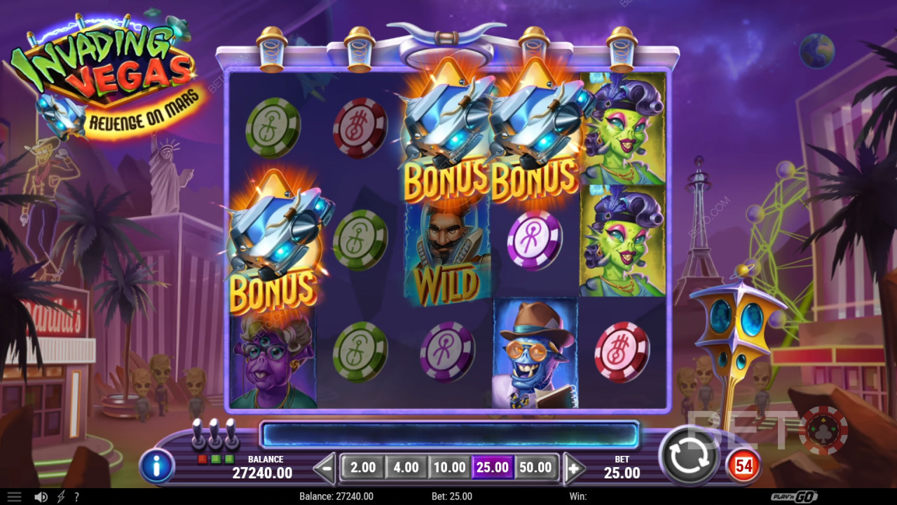 BETO Slots-এর Invading Vegas Revenge on Mars রিভিউ