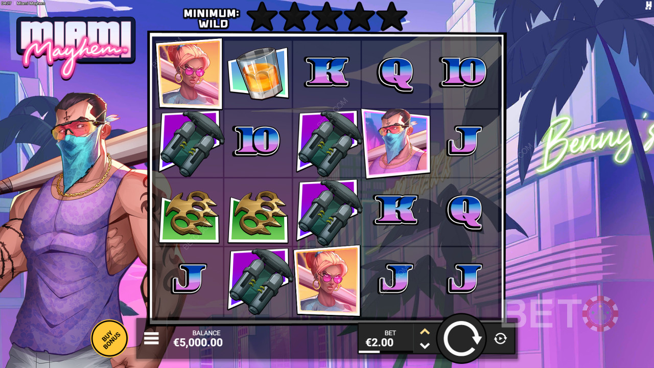 Hacksaw Gaming এর Miami Mayhem কীভাবে খেলবেন