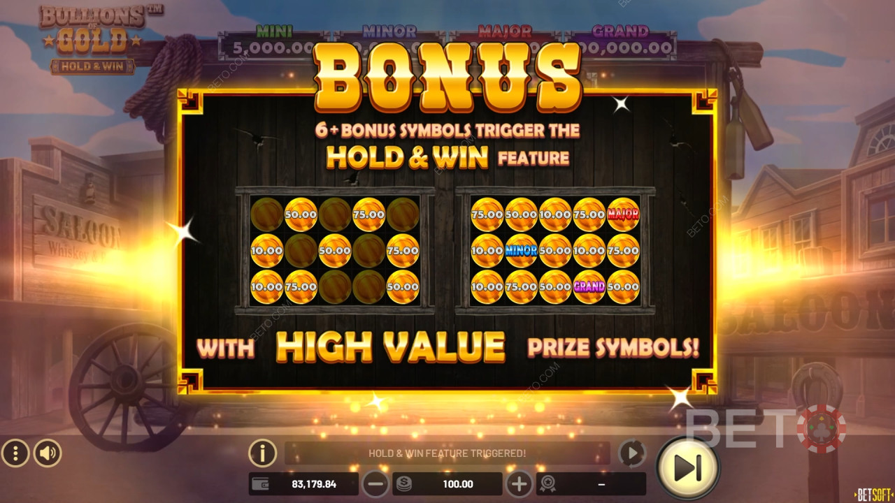 Betsoft এর "Bullions of Gold" বইয়ে ব্যাখ্যা করা বোনাস বৈশিষ্ট্য