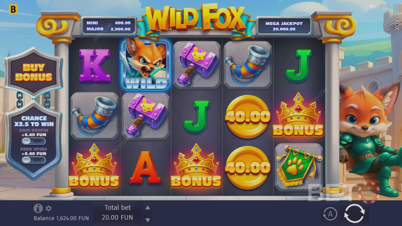 BETO Slots-এর Wild Fox পর্যালোচনা