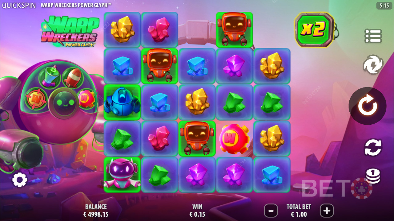 BETO স্লট দ্বারা Warp Wreckers Power Glyph পর্যালোচনা
