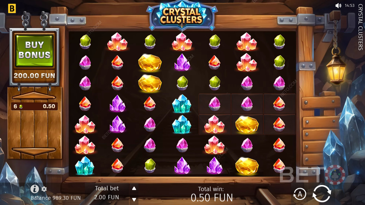 BGaming-এর Crystal Clusters-এ বোনাস ফিচারগুলির ব্যাখ্যা
