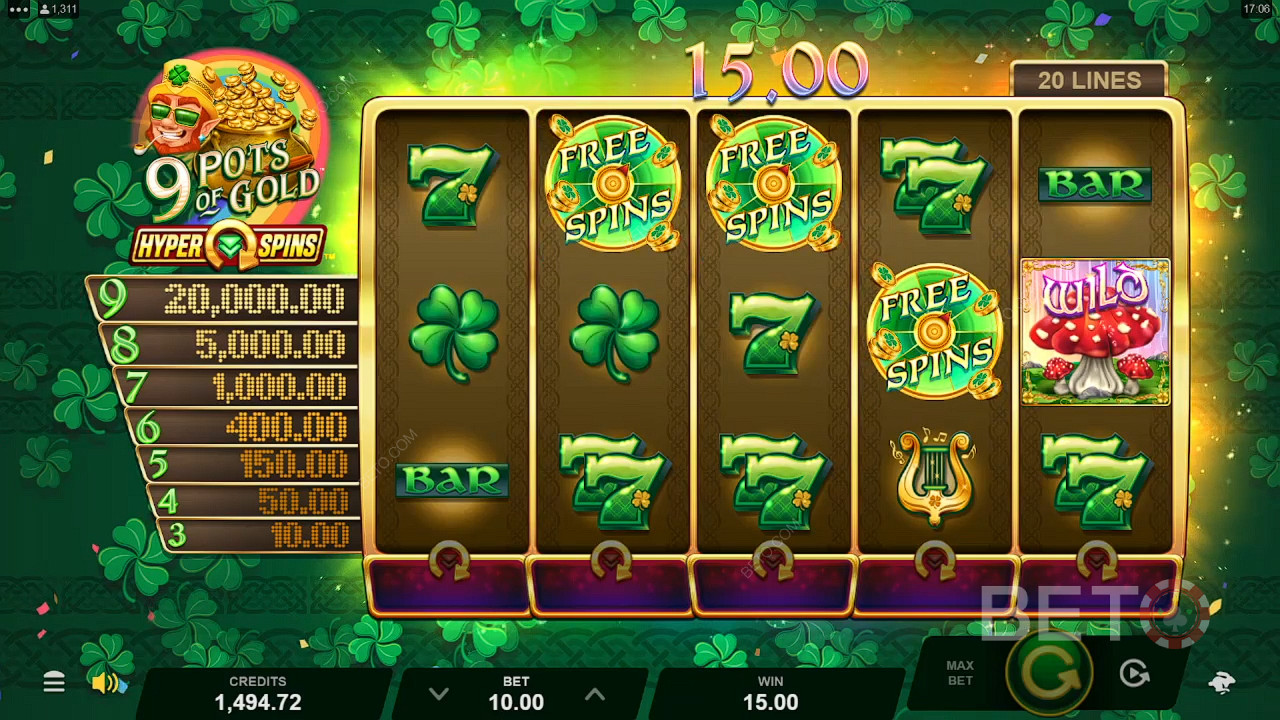 9 Pots of Gold HyperSpins ফ্রি খেলুন