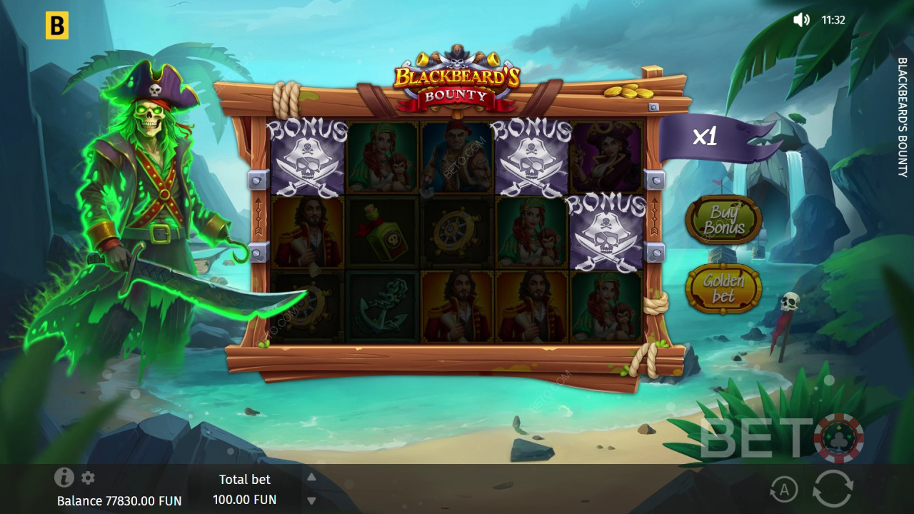 BETO Slots-এর Blackbeard
