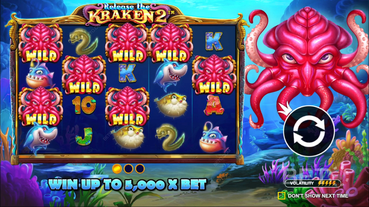 Kraken 2 স্লট মেশিন রিলিজ এ এলোমেলো বোনাস উপভোগ করুন