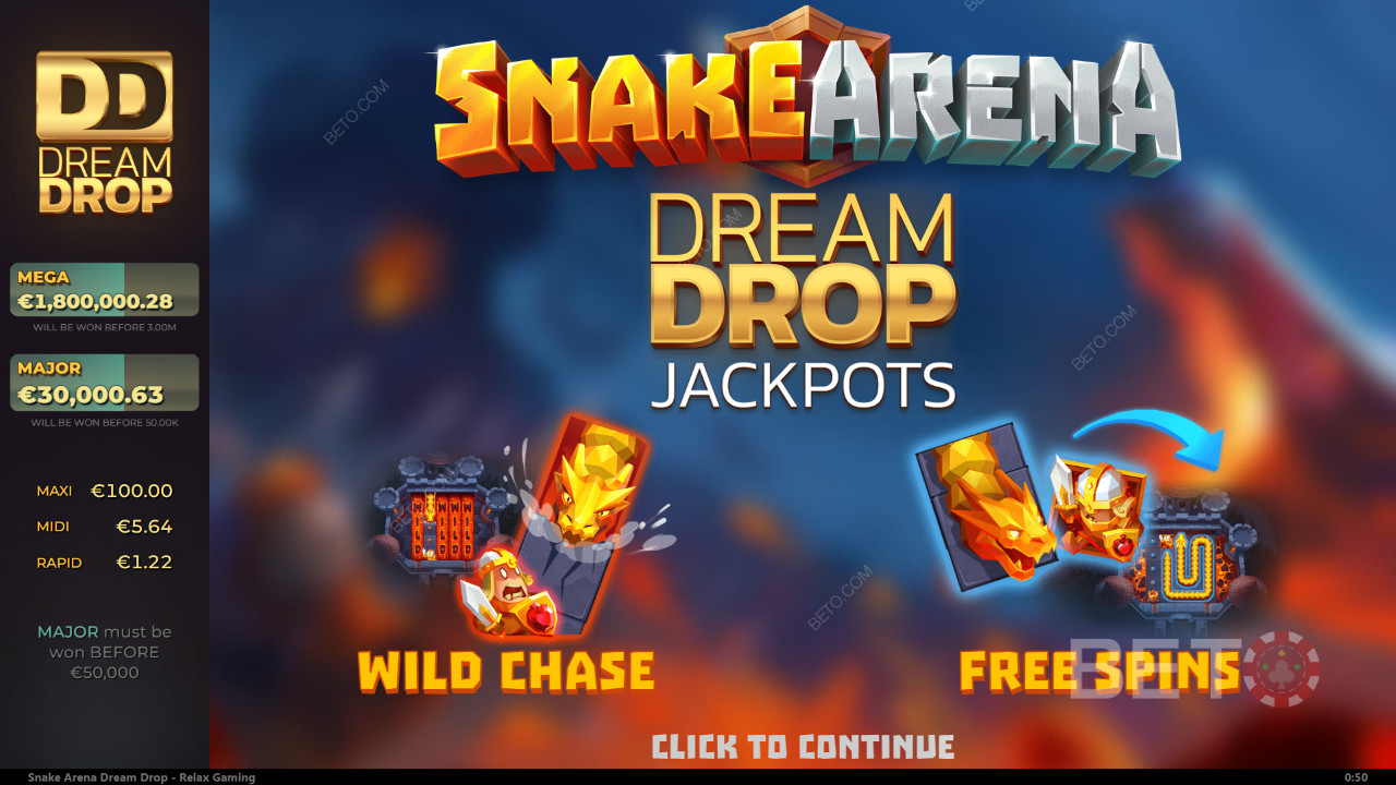 BETO স্লট দ্বারা Snake Arena ড্রিম ড্রপ পর্যালোচনা