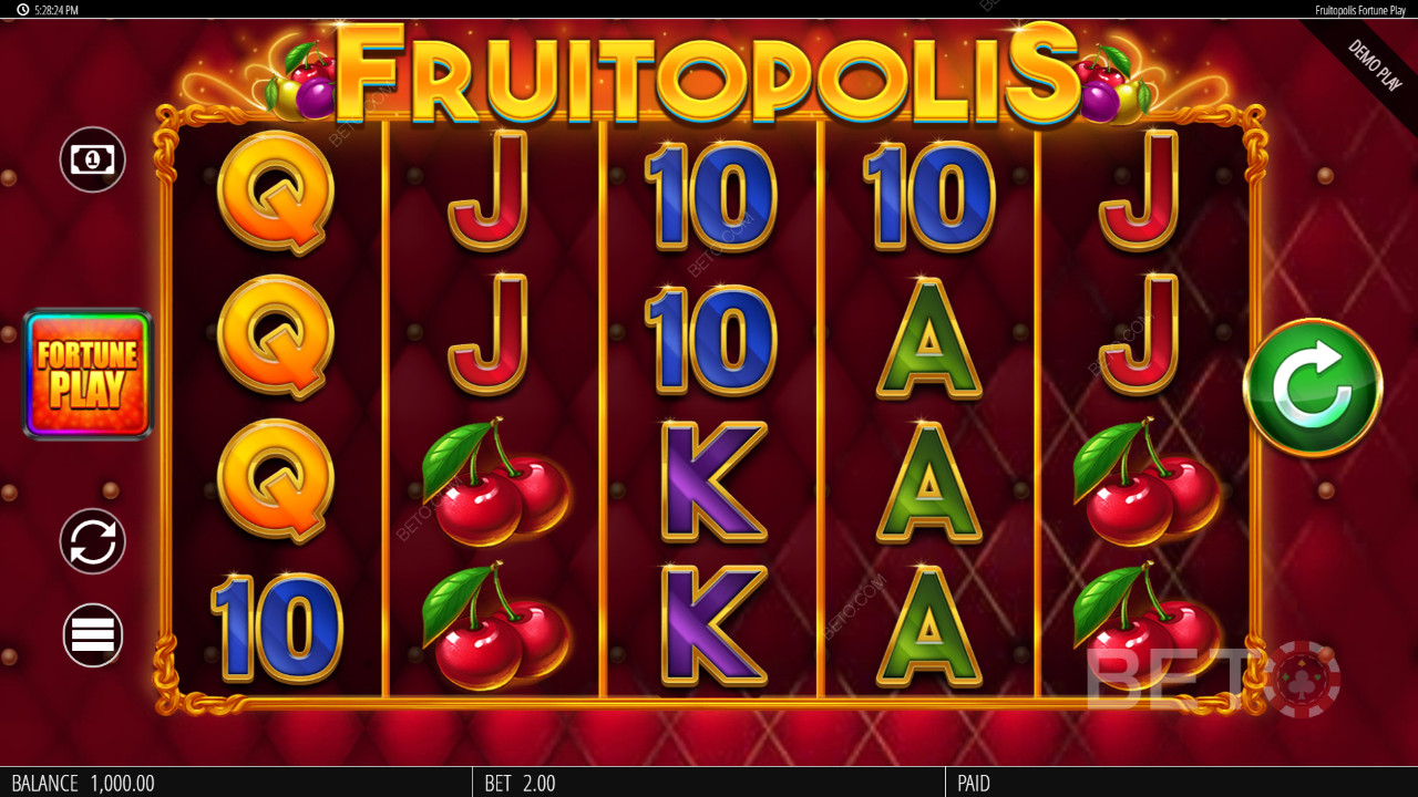 BETO স্লট দ্বারা Fruitopolis Fortune Play পর্যালোচনা