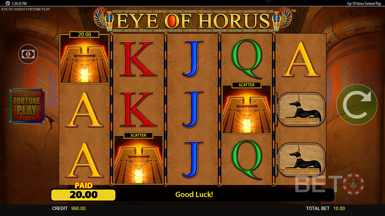 Horus ফরচুন প্লে অনলাইন স্লট চোখের জন্য রায়