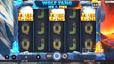 Wolf Fang - Ice & Fire স্লট - ফ্রি খেলা এবং রিভিউস (2025)