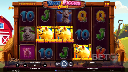 Wolf & Piggies Chase স্লট - ফ্রি খেলা এবং রিভিউস (2026)
